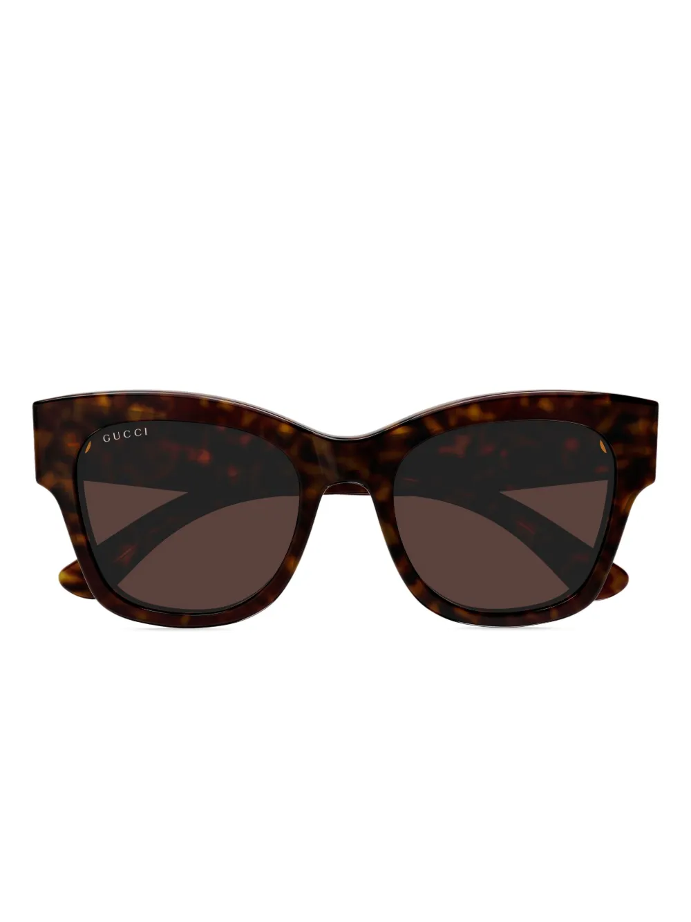 Gucci Eyewear Zonnebril met vierkant montuur Bruin