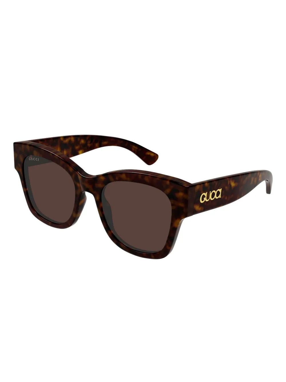 Gucci Eyewear Zonnebril met vierkant montuur Bruin