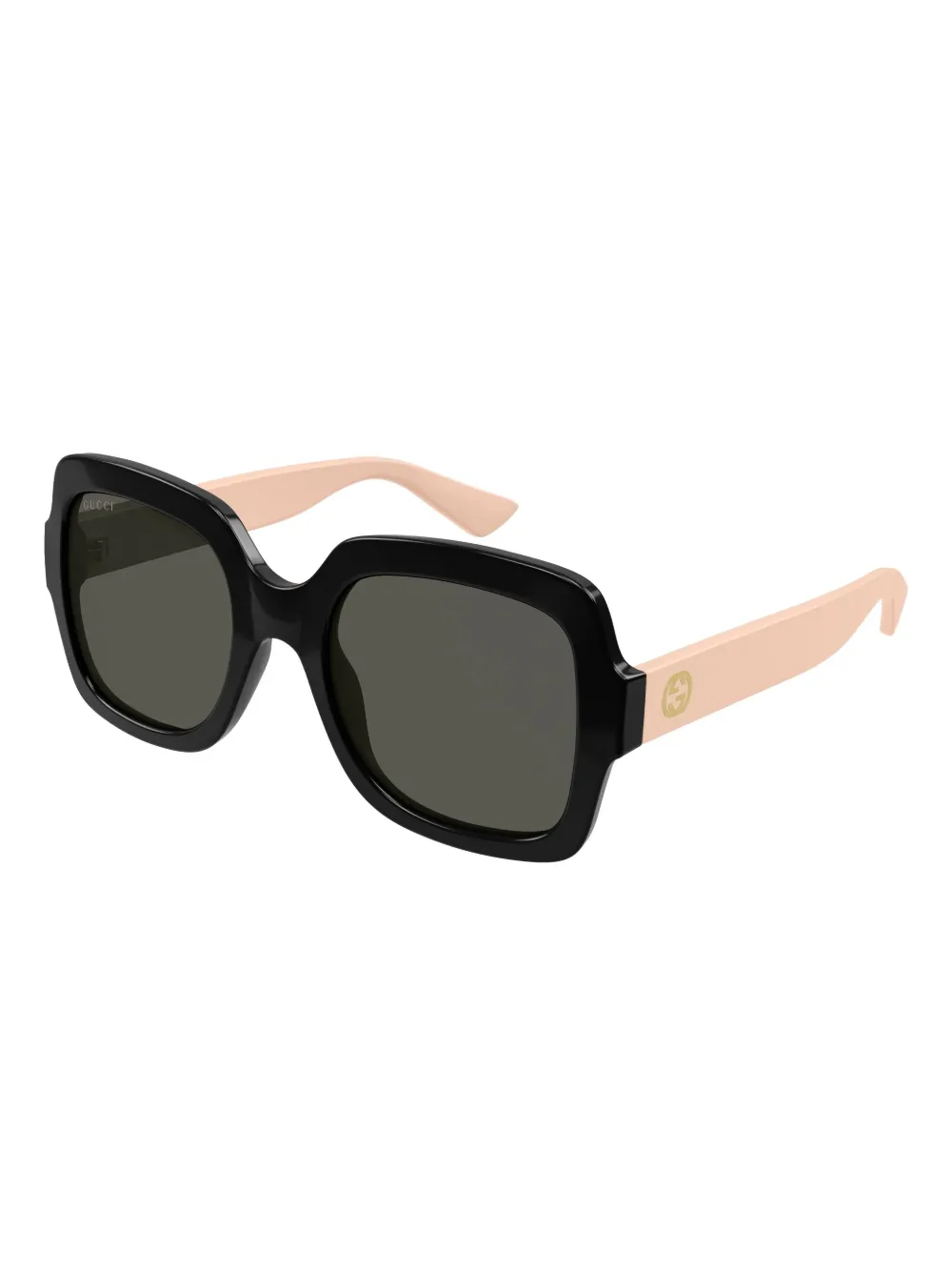 Gucci Eyewear Zonnebril met oversized montuur - Zwart