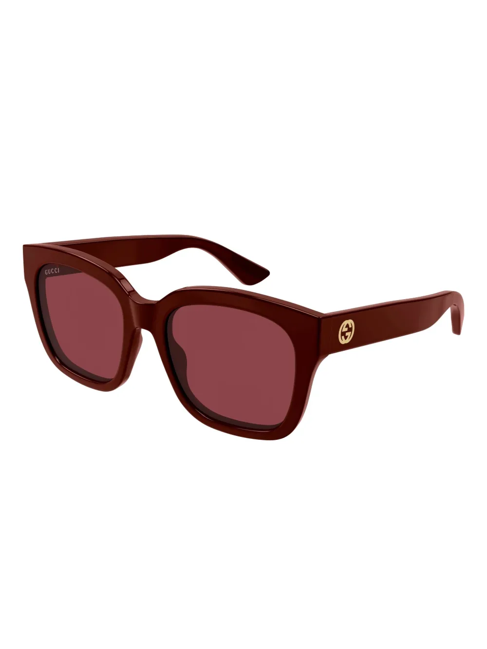 Gucci Eyewear Zonnebril met vierkant montuur Rood