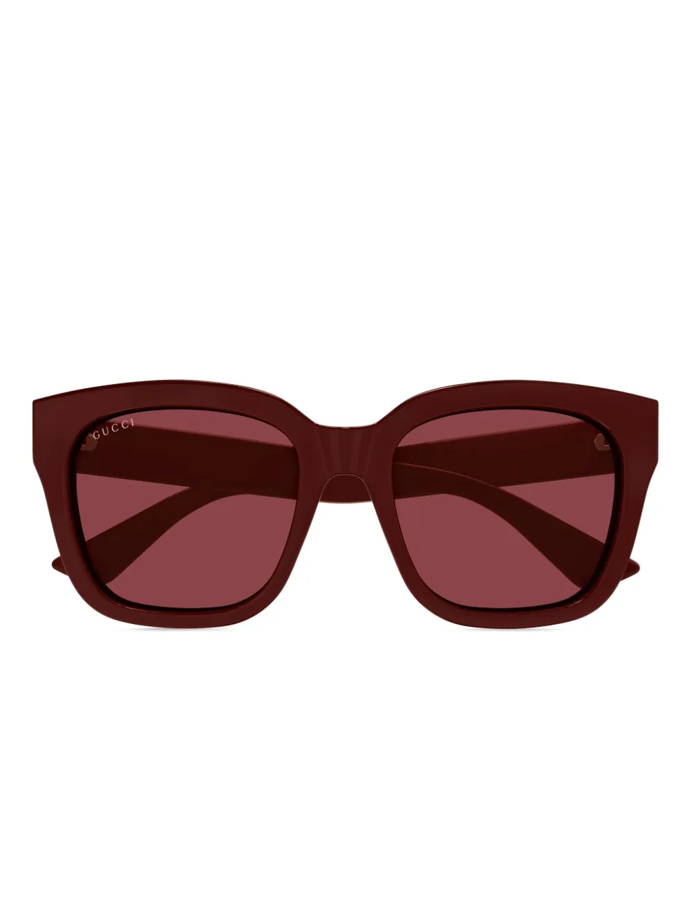 Gucci Eyewear Zonnebril met vierkant montuur Rood