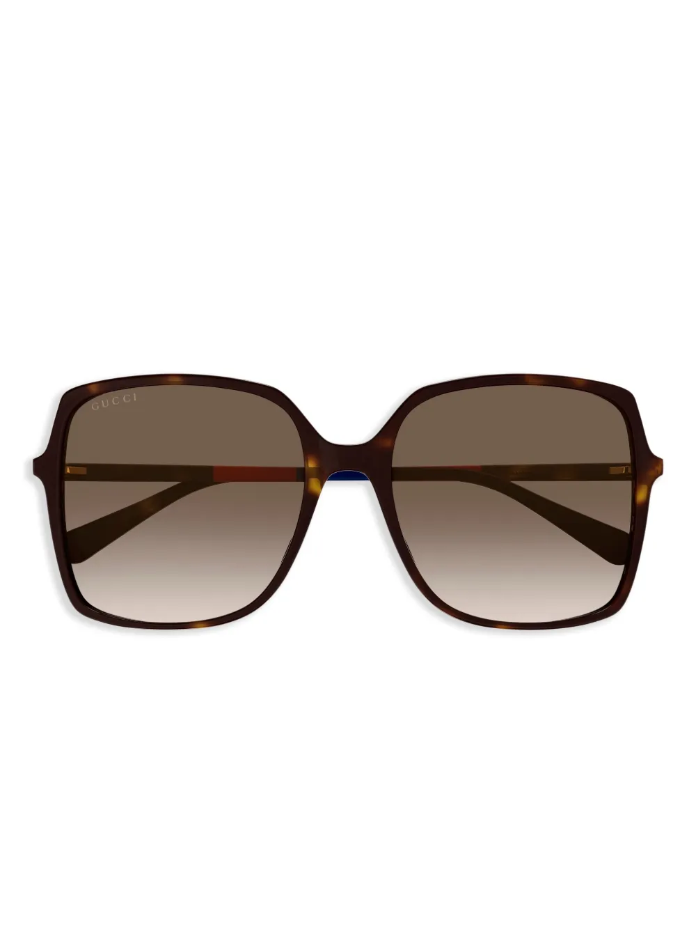 Gucci Eyewear Zonnebril met vierkant montuur Bruin