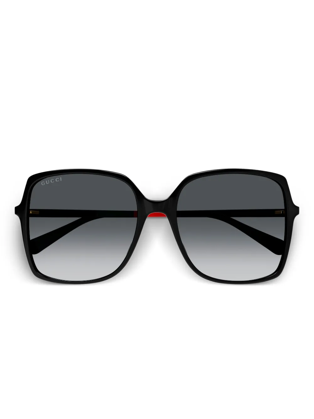 Gucci Eyewear Zonnebril met vierkant montuur Zwart
