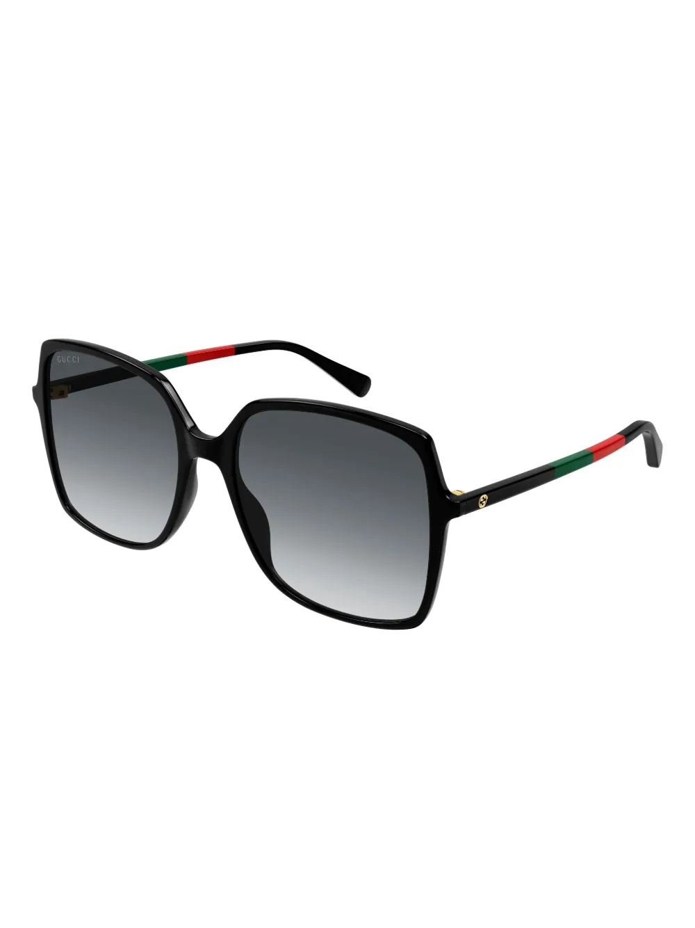 Gucci Eyewear Zonnebril met vierkant montuur - Zwart