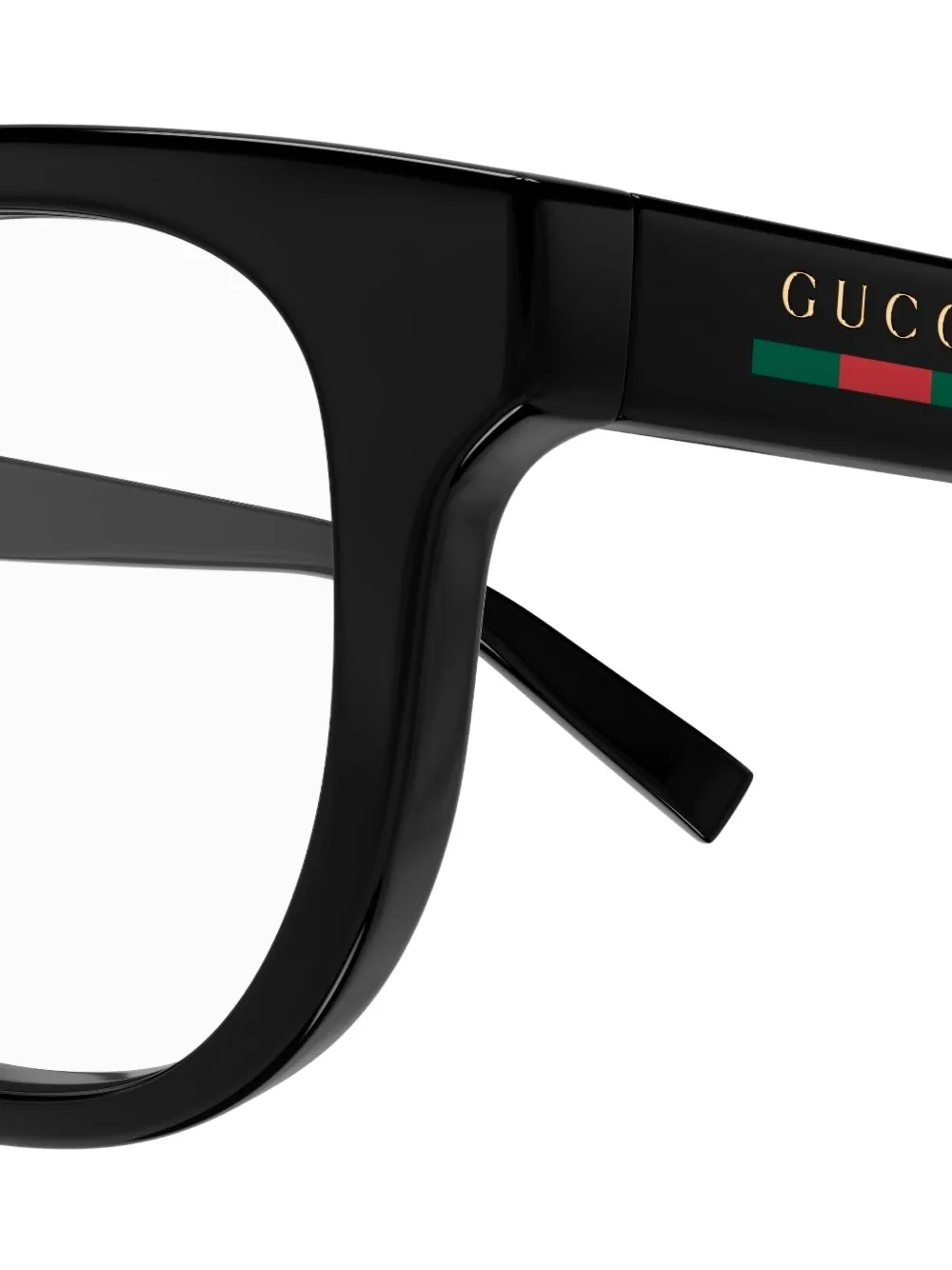 Gucci Eyewear Bril met webdetail Zwart
