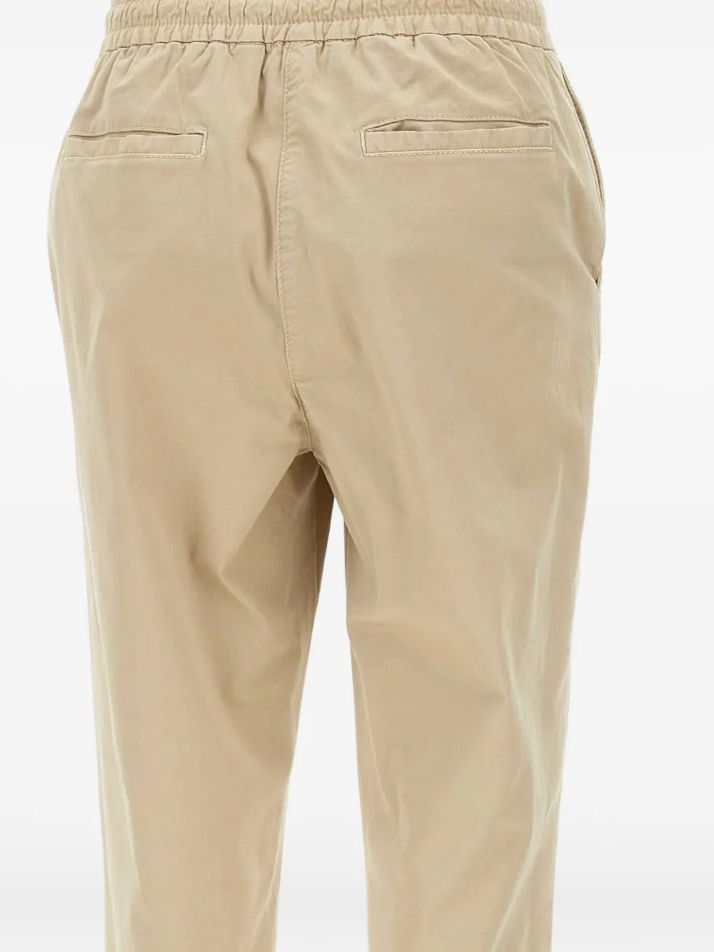 Shop Eleventy Cotton Trousers In Nude