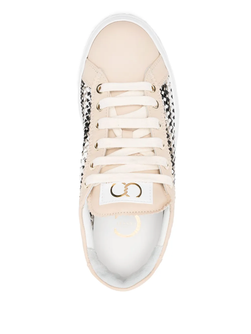 Casadei woven sneakers Neutrals