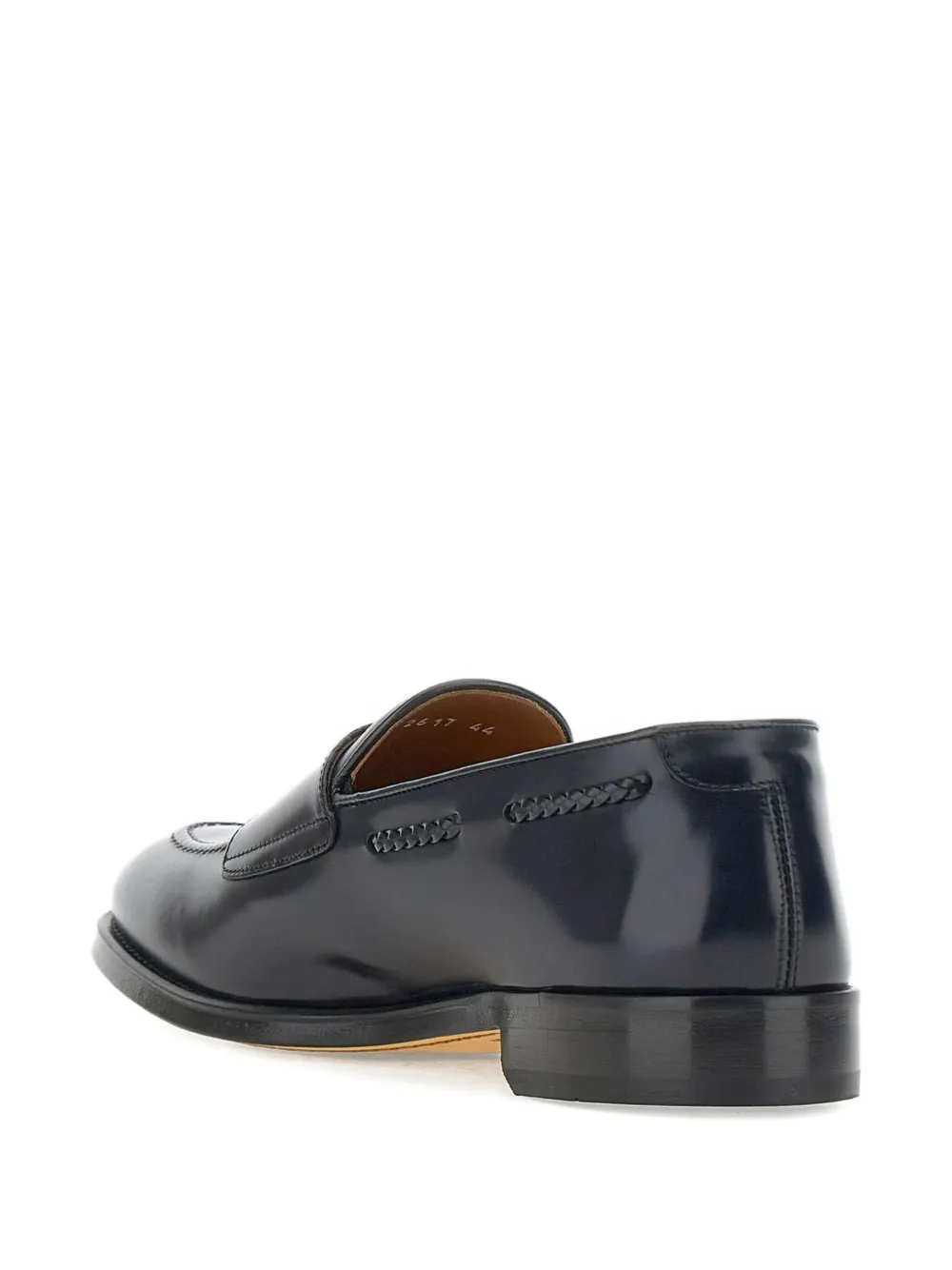 Doucal's leather loafers Blue