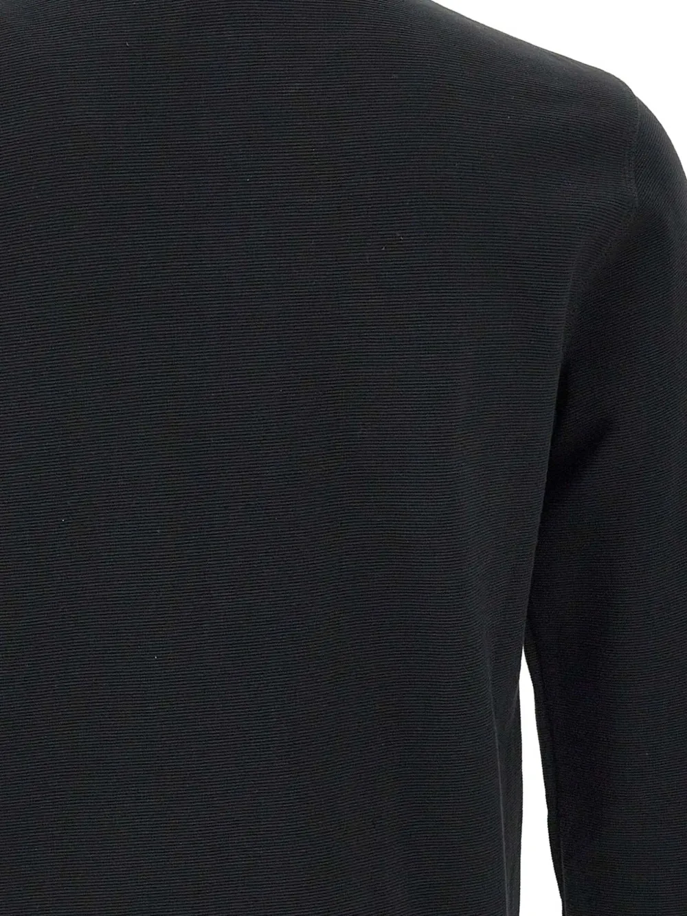 Colmar Sweater met rits en Ottomaans-effect Zwart