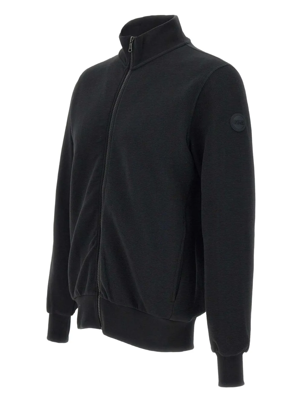 Colmar Sweater met rits en Ottomaans-effect Zwart