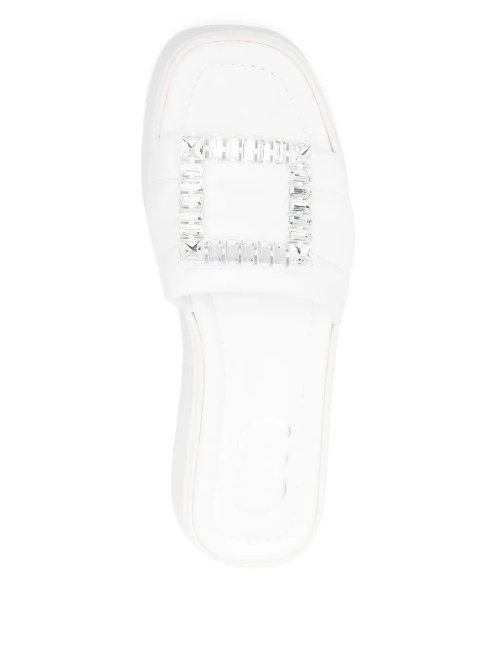Casadei 40mm crystal-embellished sandals White