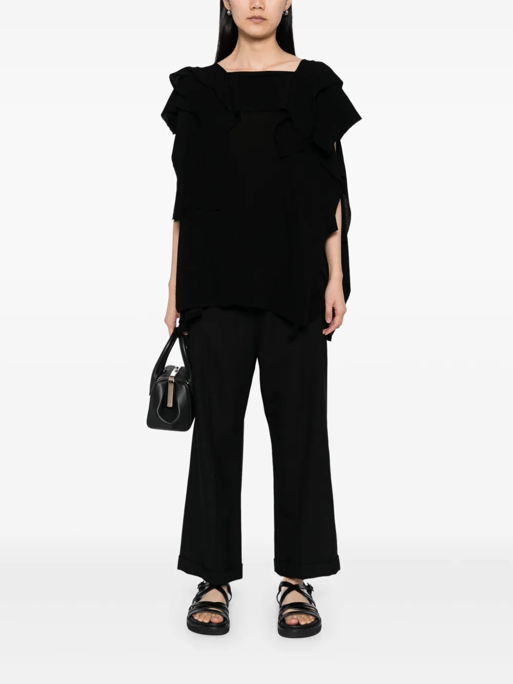 Yohji Yamamoto top drapeado con diseño retorcido | Chalecos y camisetas | Image 2