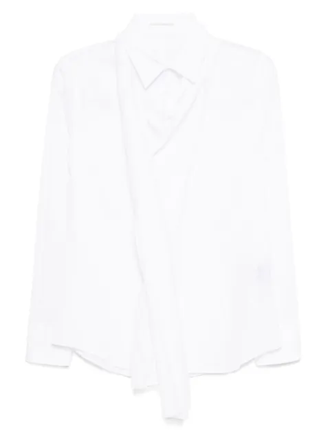 Yohji Yamamoto scarf-detail shirt