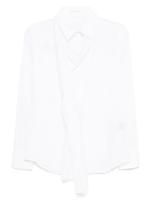 Chemise à détail de foulard - Yohji Yamamoto - Modalova