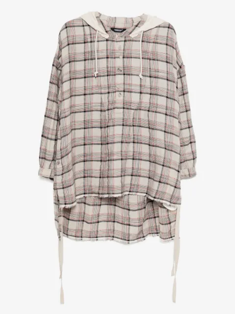 Undercover checked hoodie