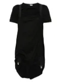 Limi Feu plain stitch suspender T-shirt - Black