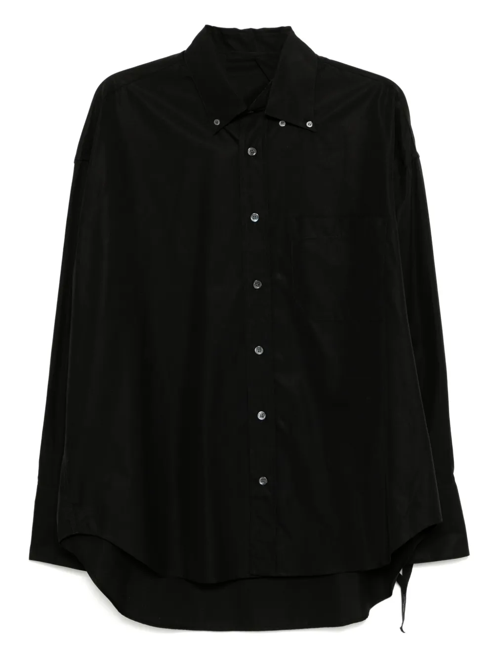 marina yee camisa estilo reelaborado con botones | negro | Image 1