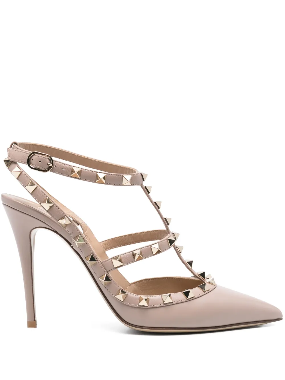 Pre-owned Valentino Garavani 100mm Rockstud Pumps