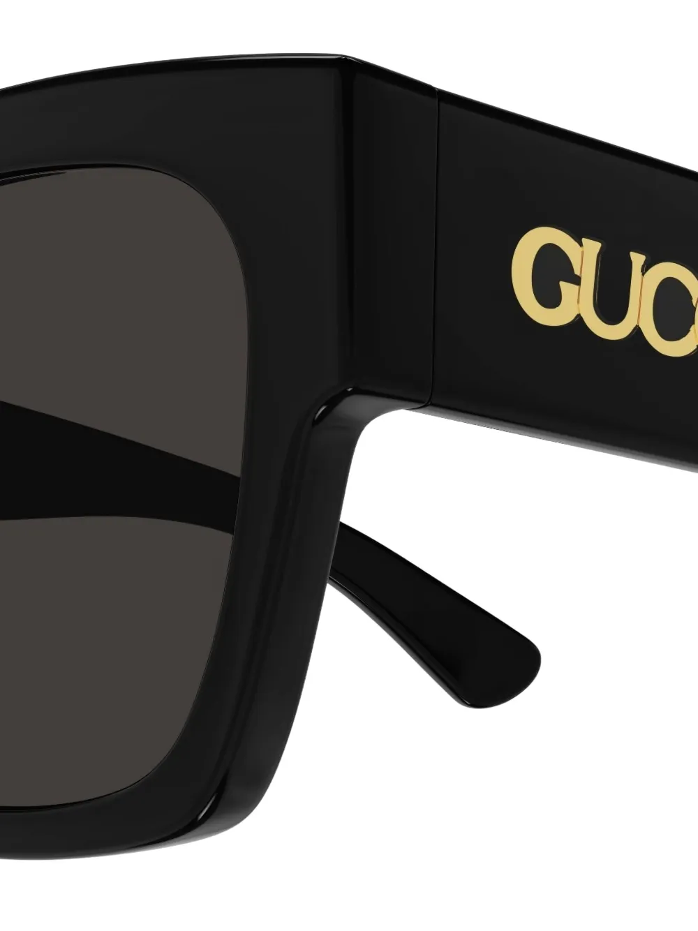 Gucci Eyewear Zonnebril met vierkant montuur Zwart