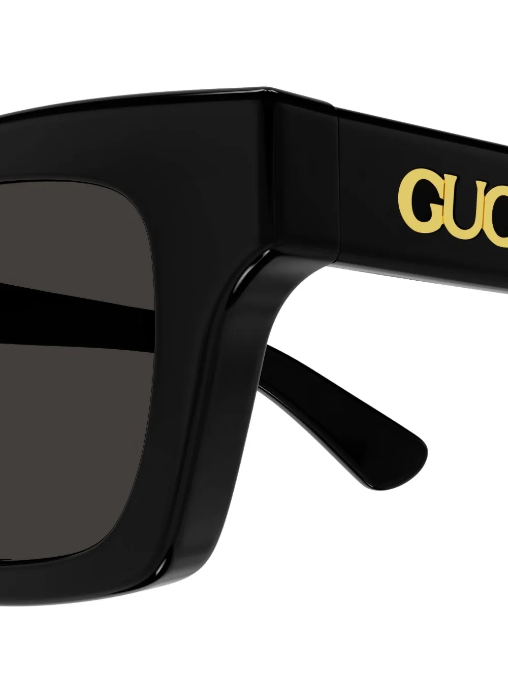 Gucci Eyewear Zonnebril met rechthoekig montuur Zwart