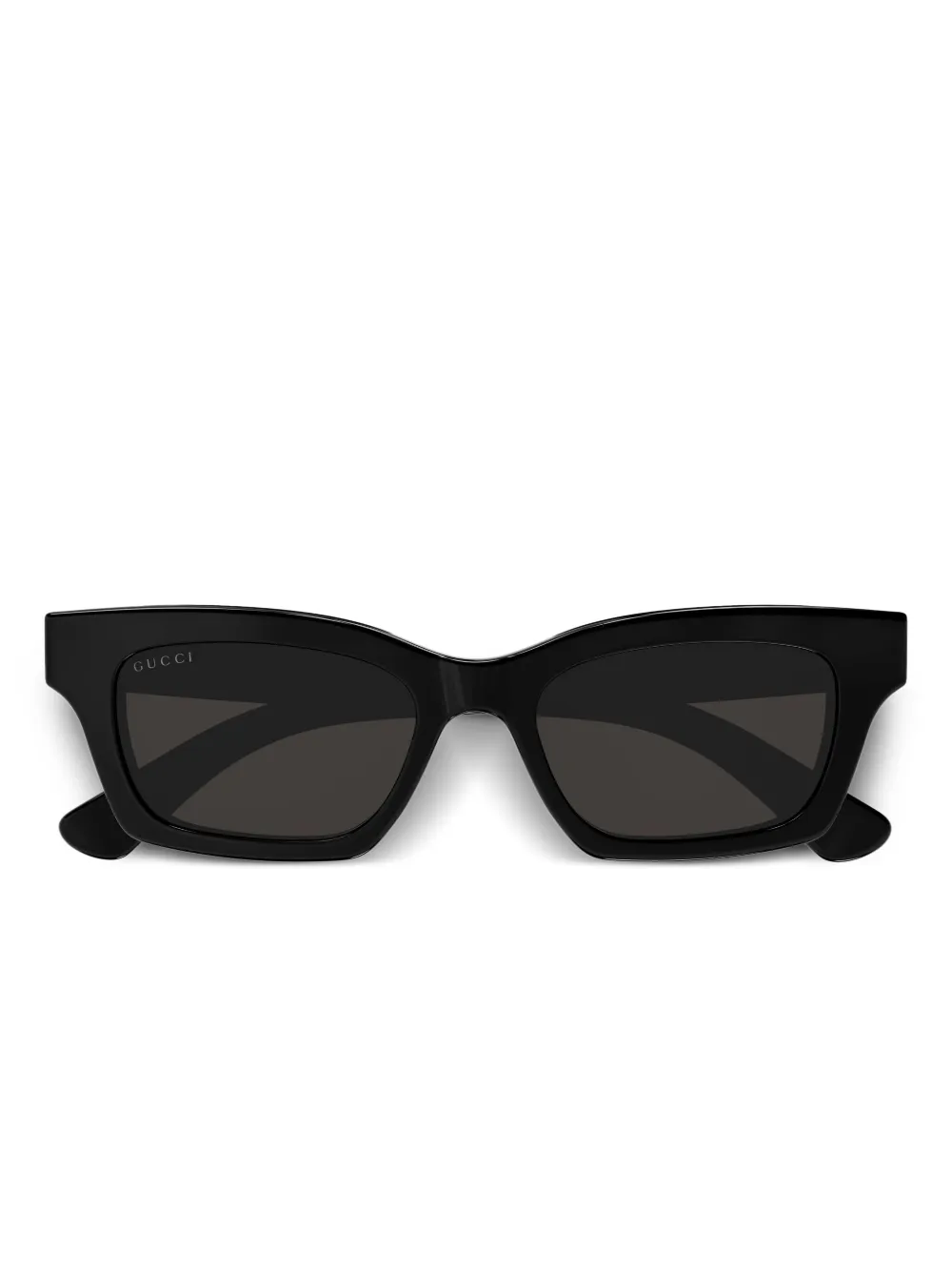 Gucci Eyewear Zonnebril met rechthoekig montuur Zwart