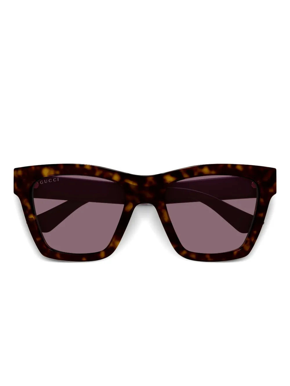 Gucci Eyewear Zonnebril met vierkant montuur Bruin