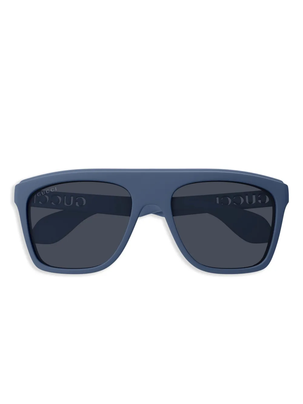 Gucci Eyewear Zonnebril met vierkant montuur Blauw