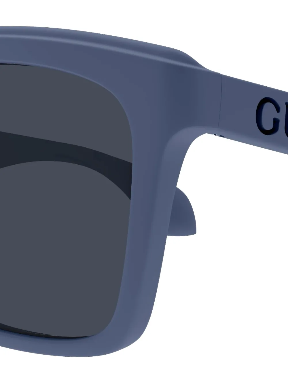 Gucci Eyewear Zonnebril met vierkant montuur Blauw
