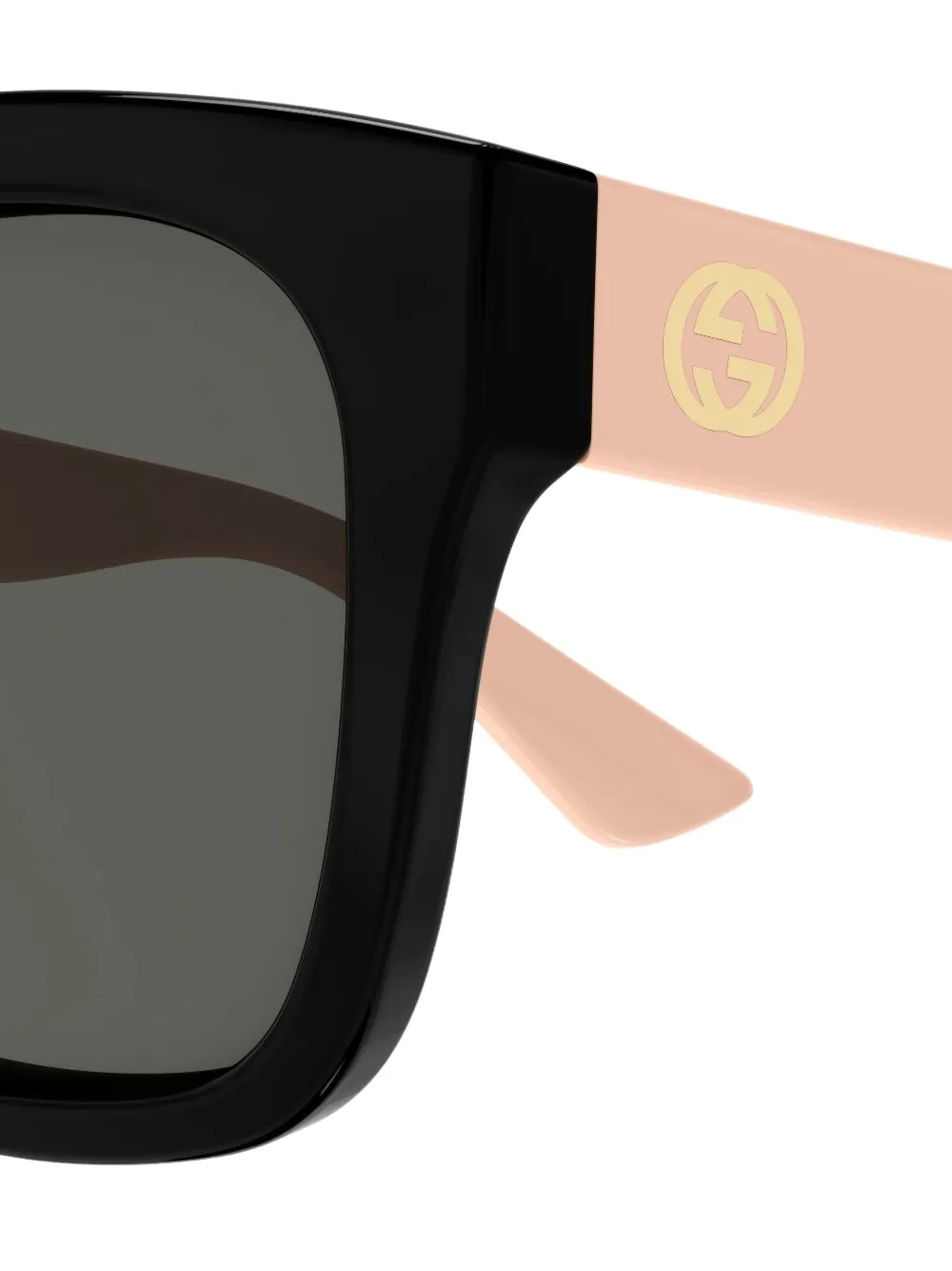 Gucci Eyewear Zonnebril met vierkant montuur Zwart
