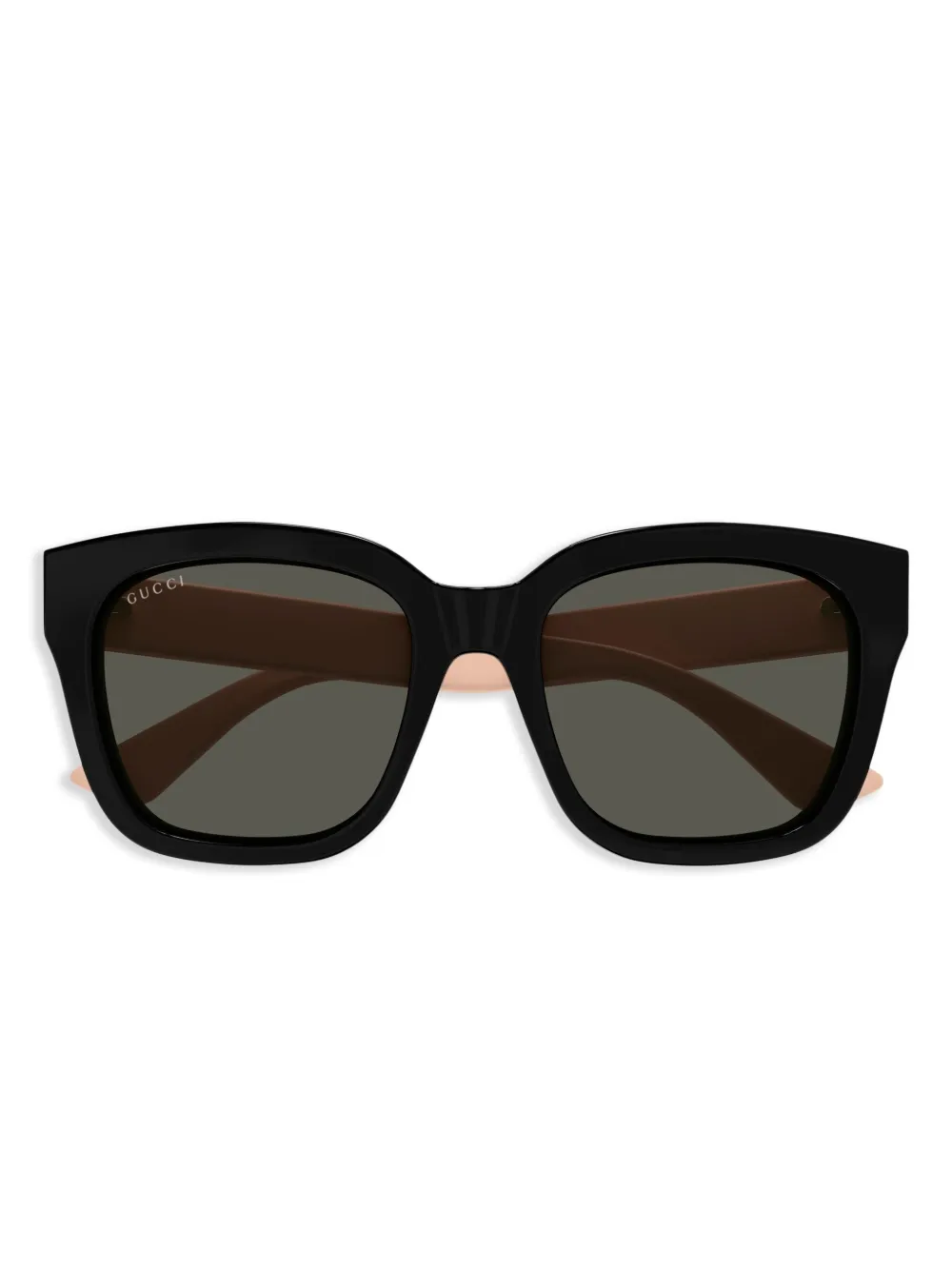 Gucci Eyewear Zonnebril met vierkant montuur Zwart