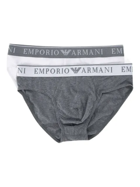 Emporio Armani logo-waistband briefs (pack of two)