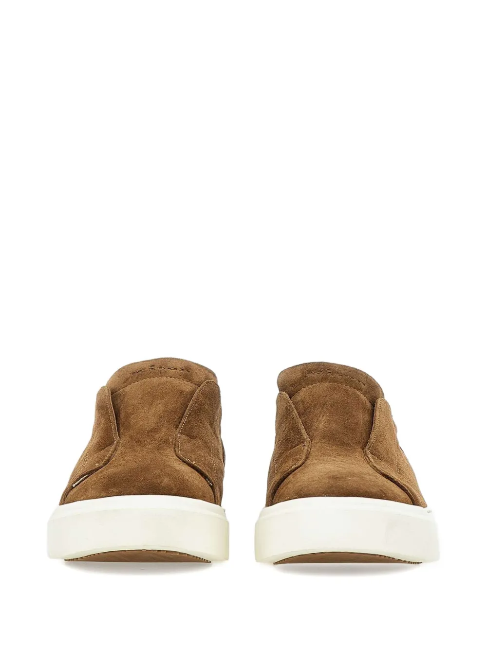 Kiton suede sneakers Brown
