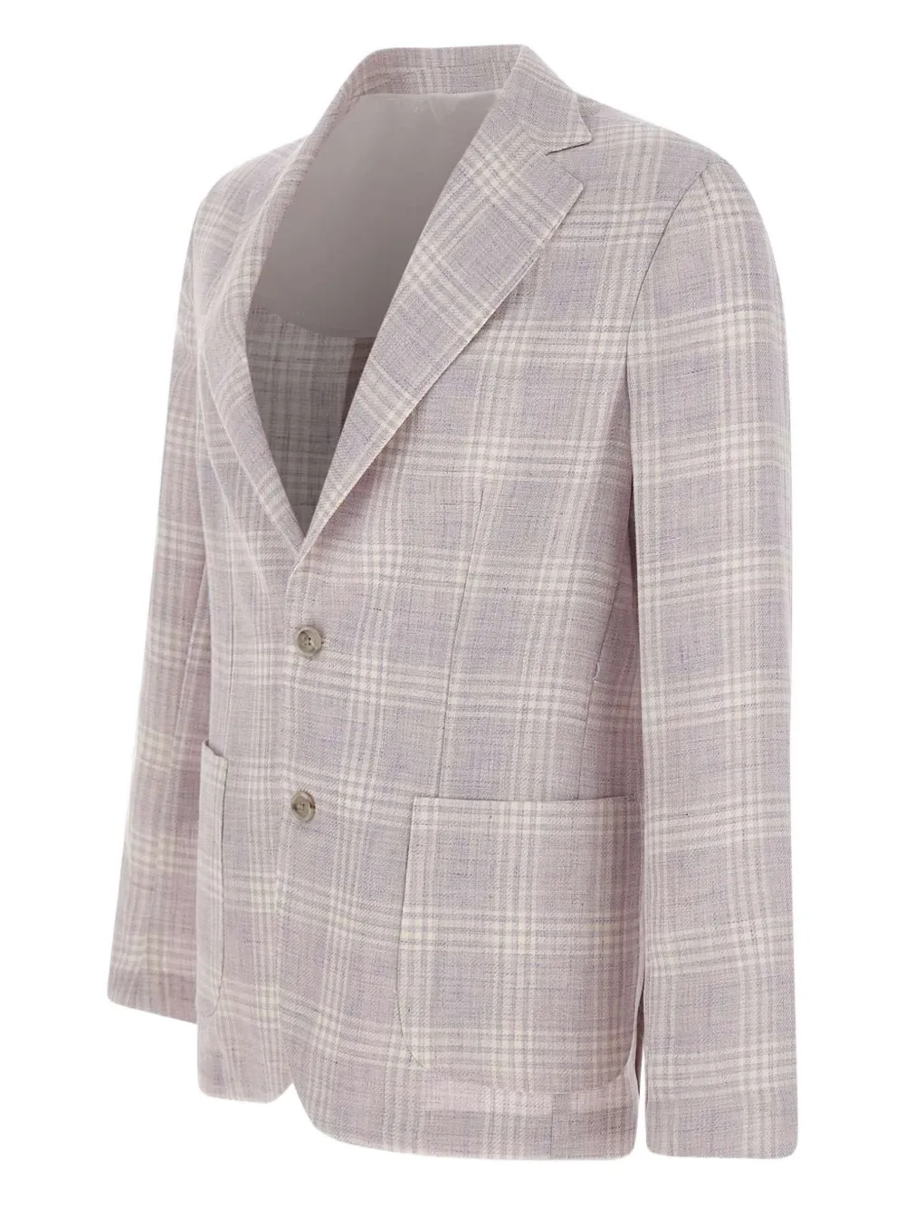 Barba Blazer met enkele rij knopen Roze