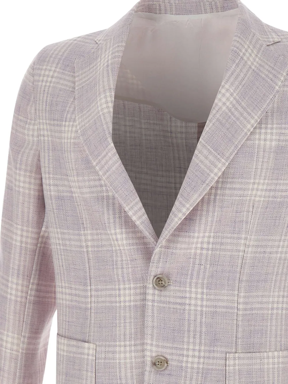 Barba Blazer met enkele rij knopen Roze