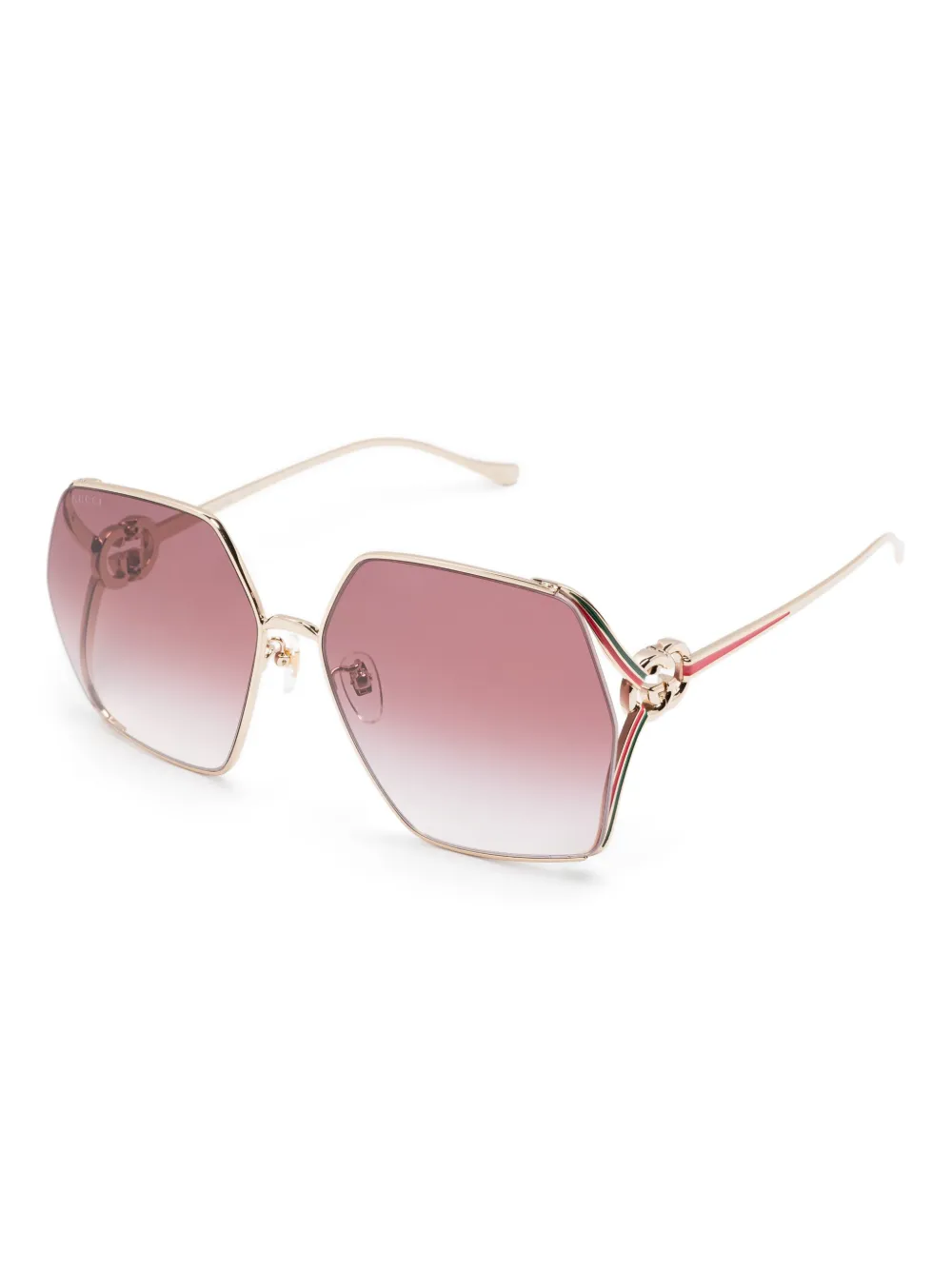 Gucci Pre-Owned Web-detail sunglasses | Image 2