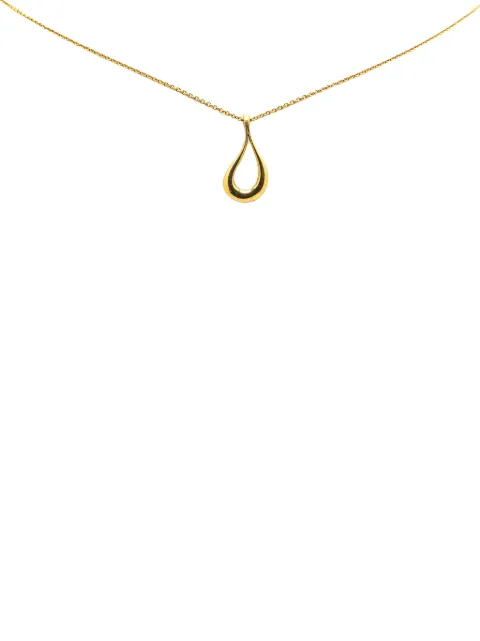 Tiffany & Co. Pre-Owned 20th Century Elsa Peretti 18K Yellow Gold Open Teardrop Pendant necklace