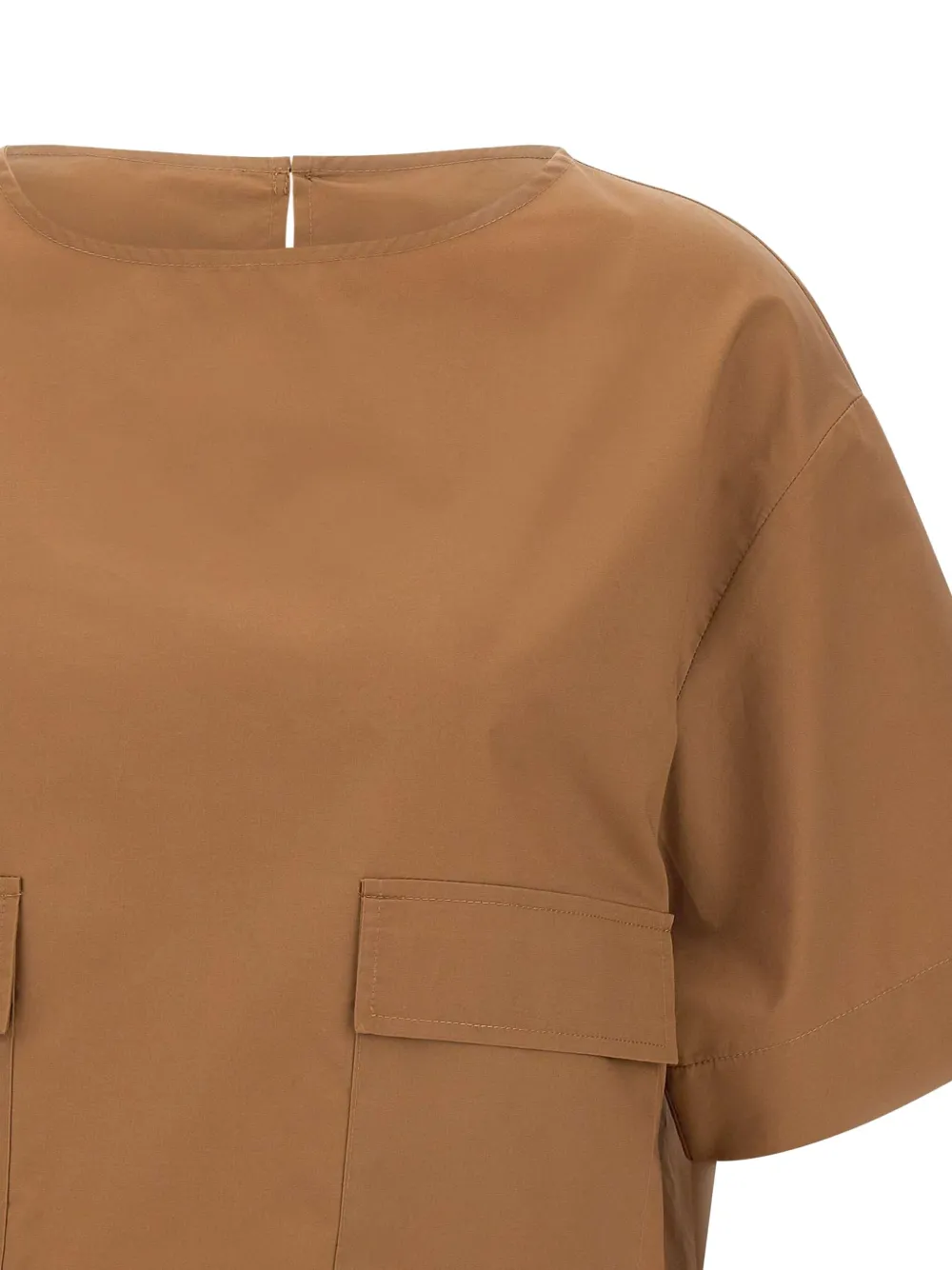 kaos Katoenen shirt Bruin