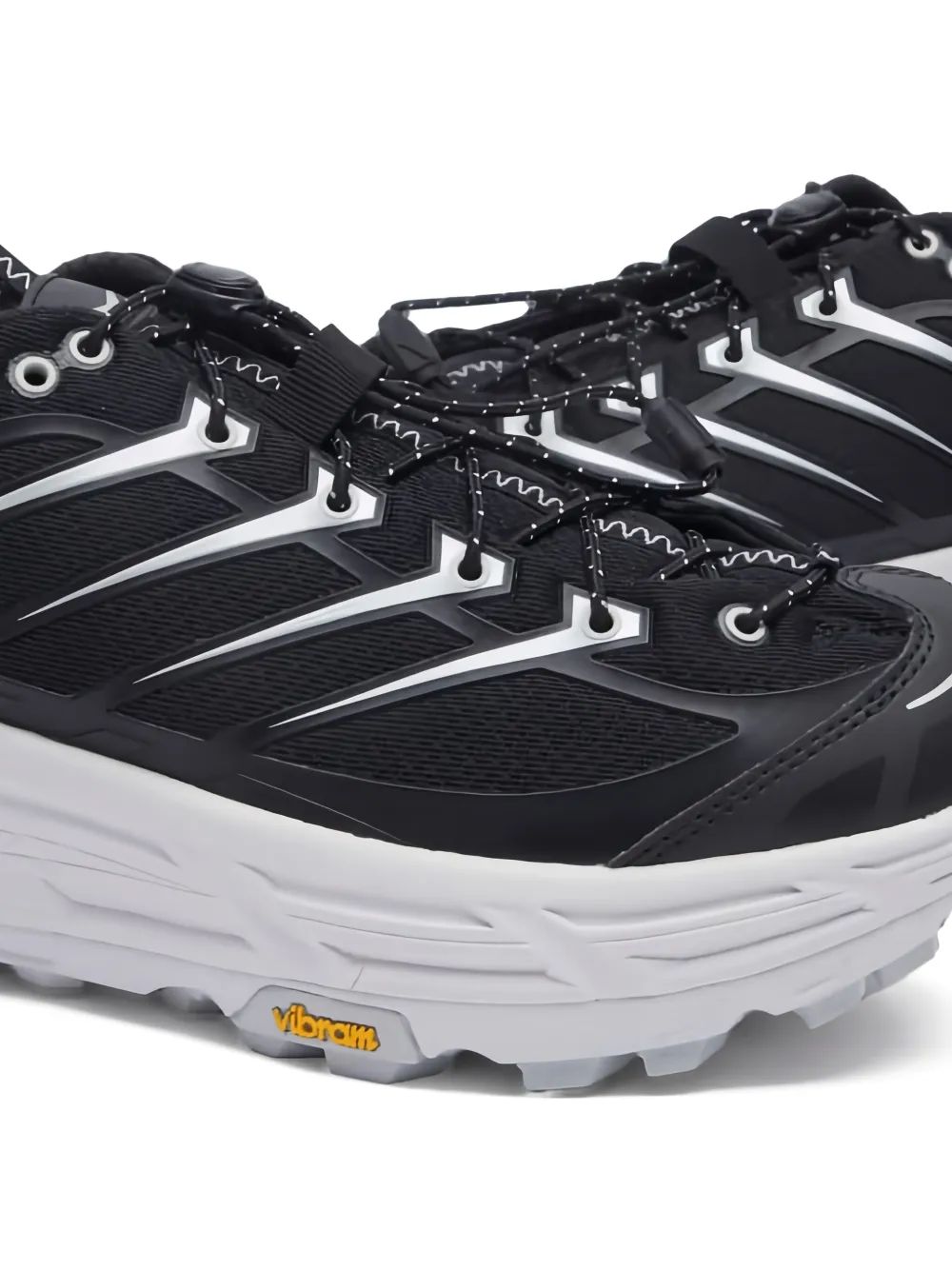 HOKA Mafate Three2 mesh-panelled sneakers Black