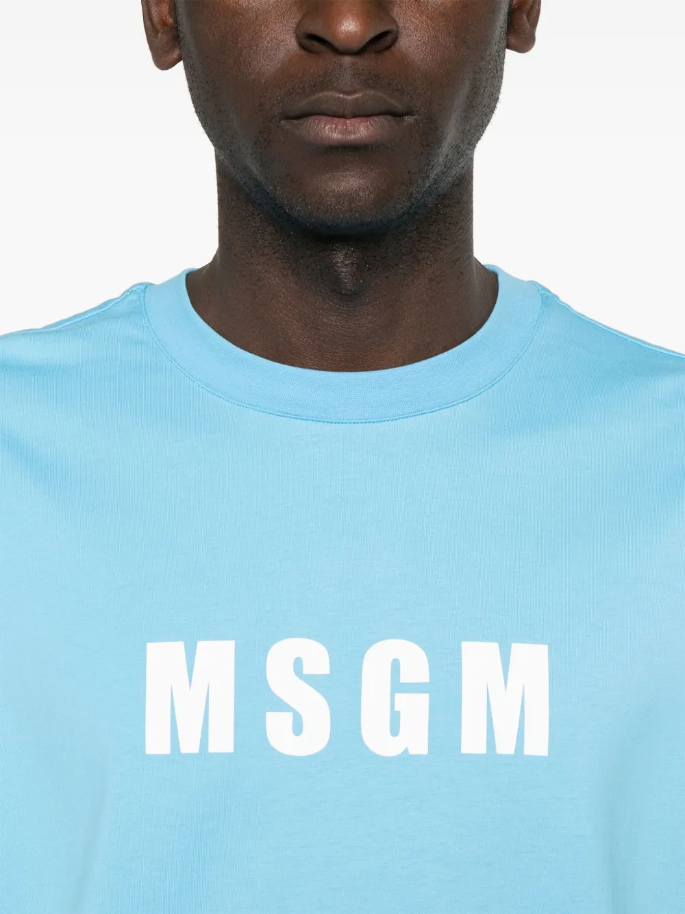 MSGM T-shirt met logoprint Blauw