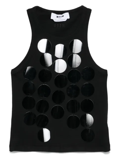 MSGM sequin-embellished tank top