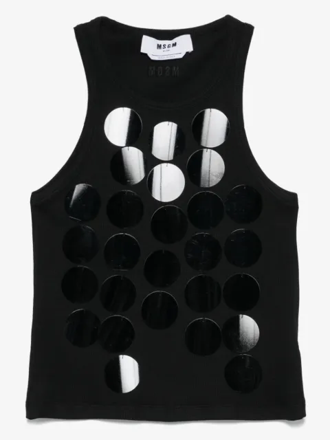 MSGM sequin-embellished tank top