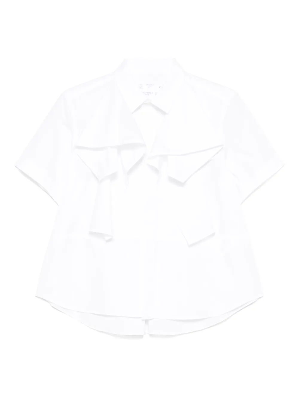ruffle-detail shirt