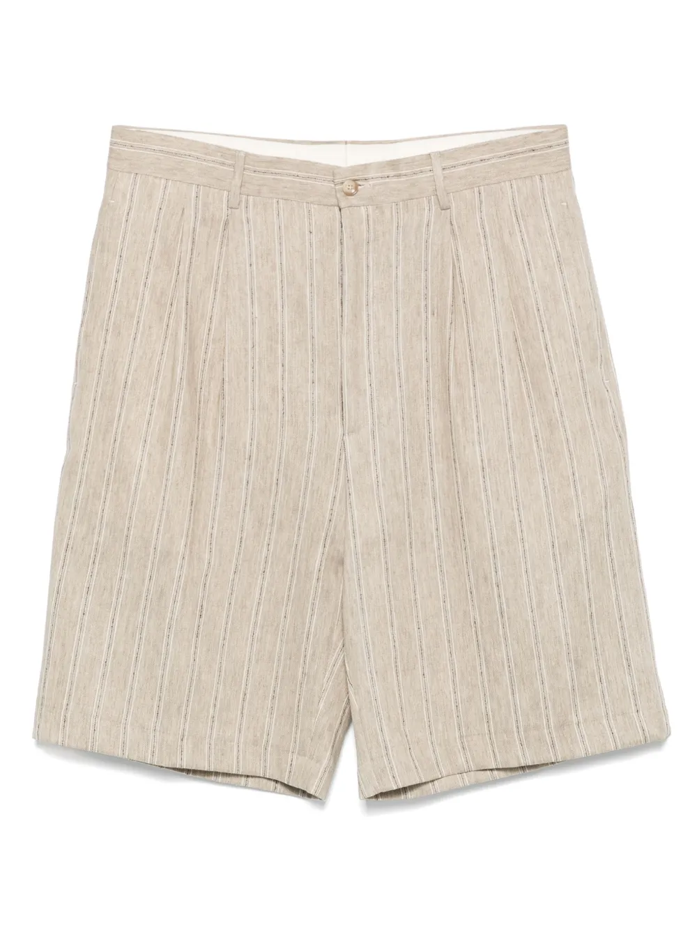 Tagliatore Gestreepte shorts Beige