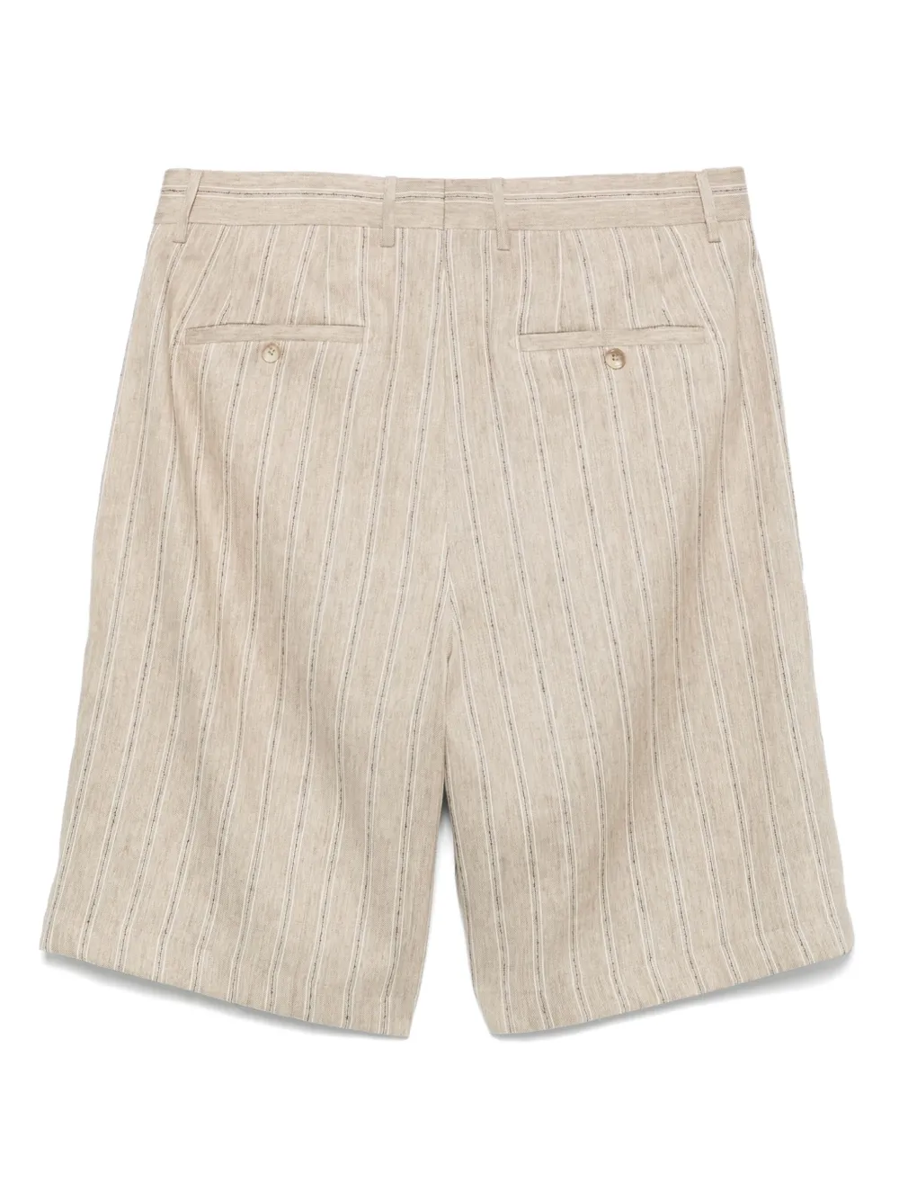 Tagliatore Gestreepte shorts - Beige
