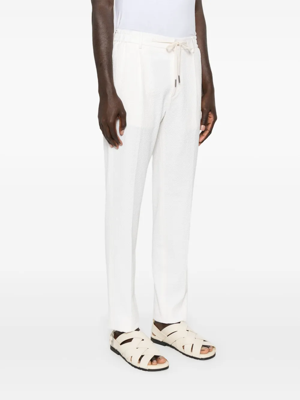 Shop Tagliatore Pleat-detailed Trousers