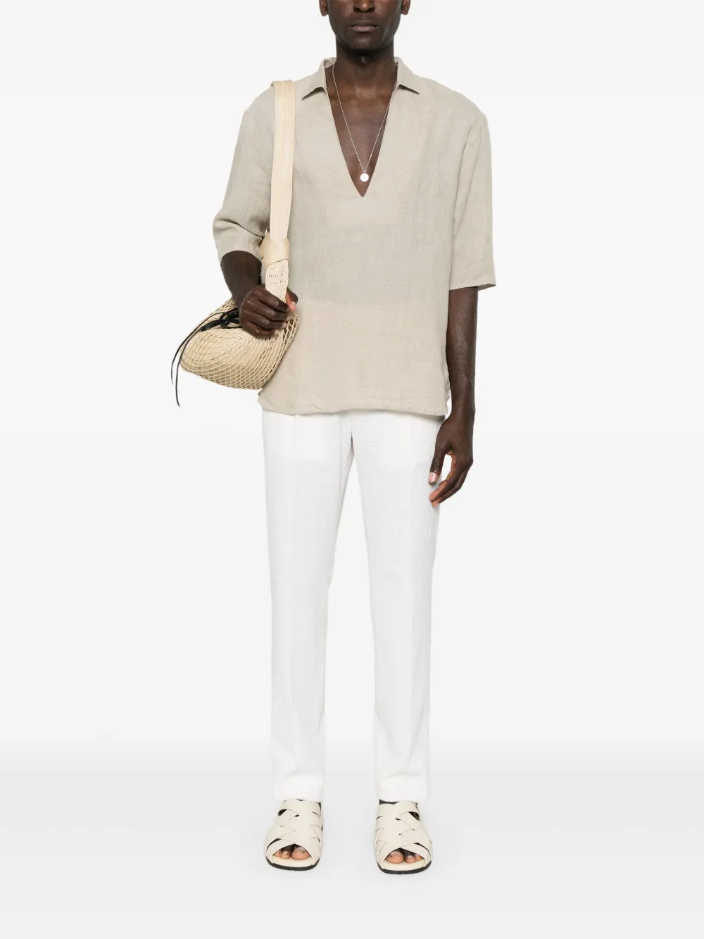 Tagliatore pleat-detailed trousers - Beige