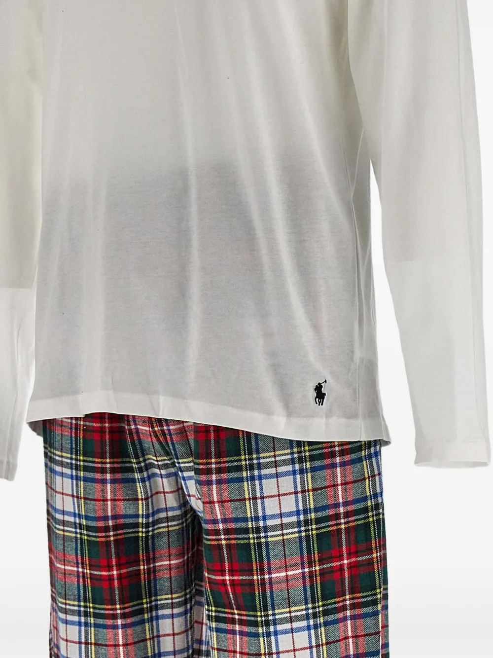 Polo Ralph Lauren Pyjama met tartan-ruit Wit