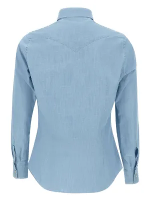 ELEVENTY 売れ筋商品|||イレブンティ シャツ トップス レディース Denim shirts Blue ELE-H75CAMA05-USA-TESOH-156-08