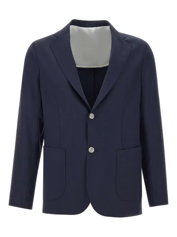 BARBA ネイビーウールジャケット Barba ウール ジャケット | ブルー | FARFETCH JP