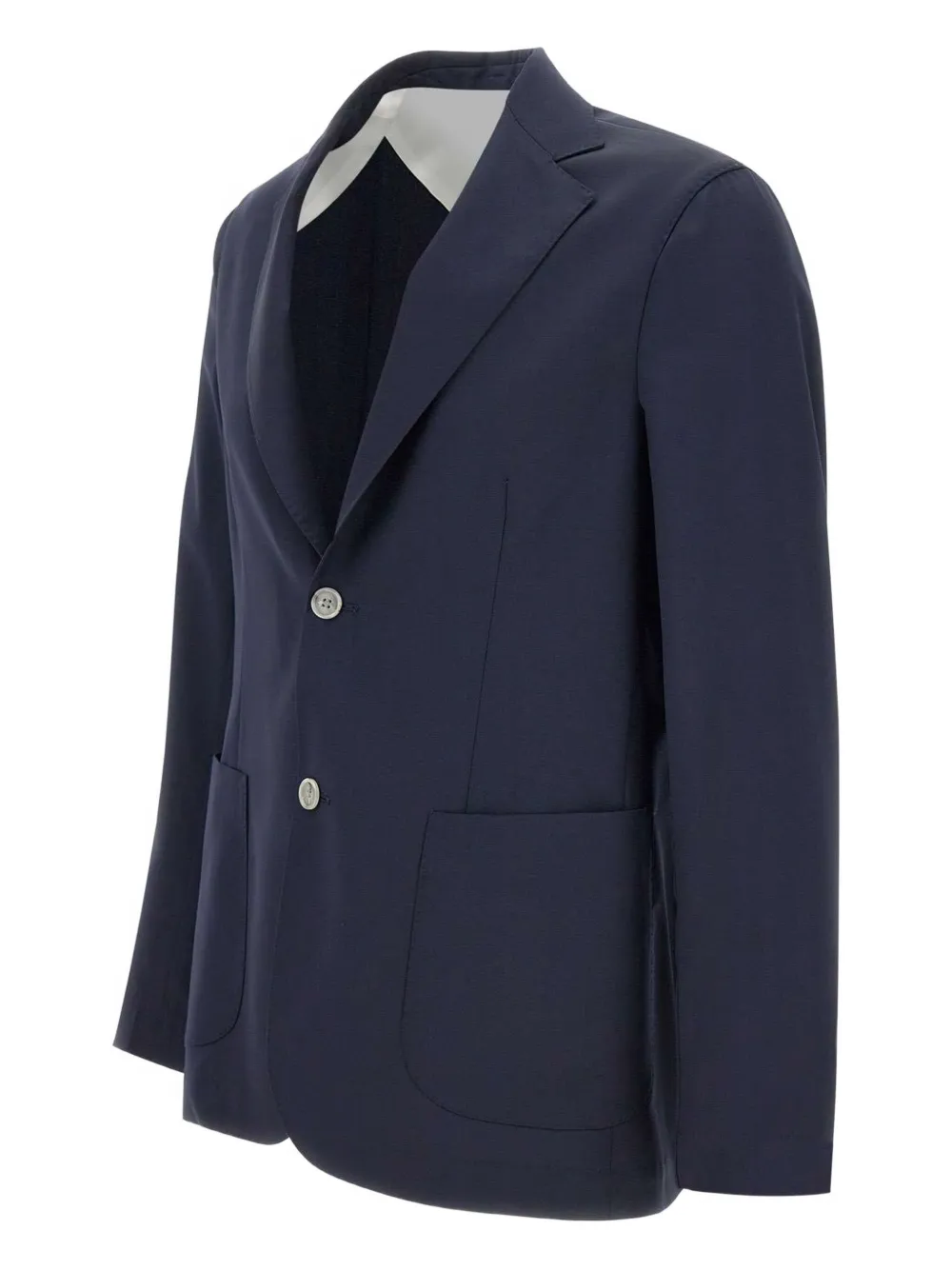 Barba Wollen blazer Blauw